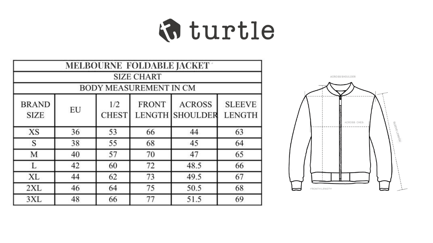 Turtle Melbourna Foldable Jacket - Grey