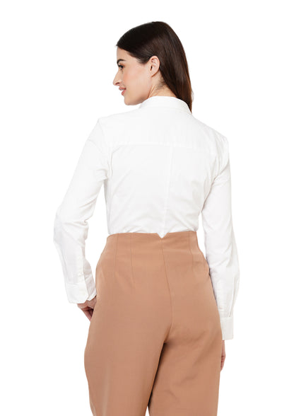 Vero Moda Carline Stretch Shirt - White