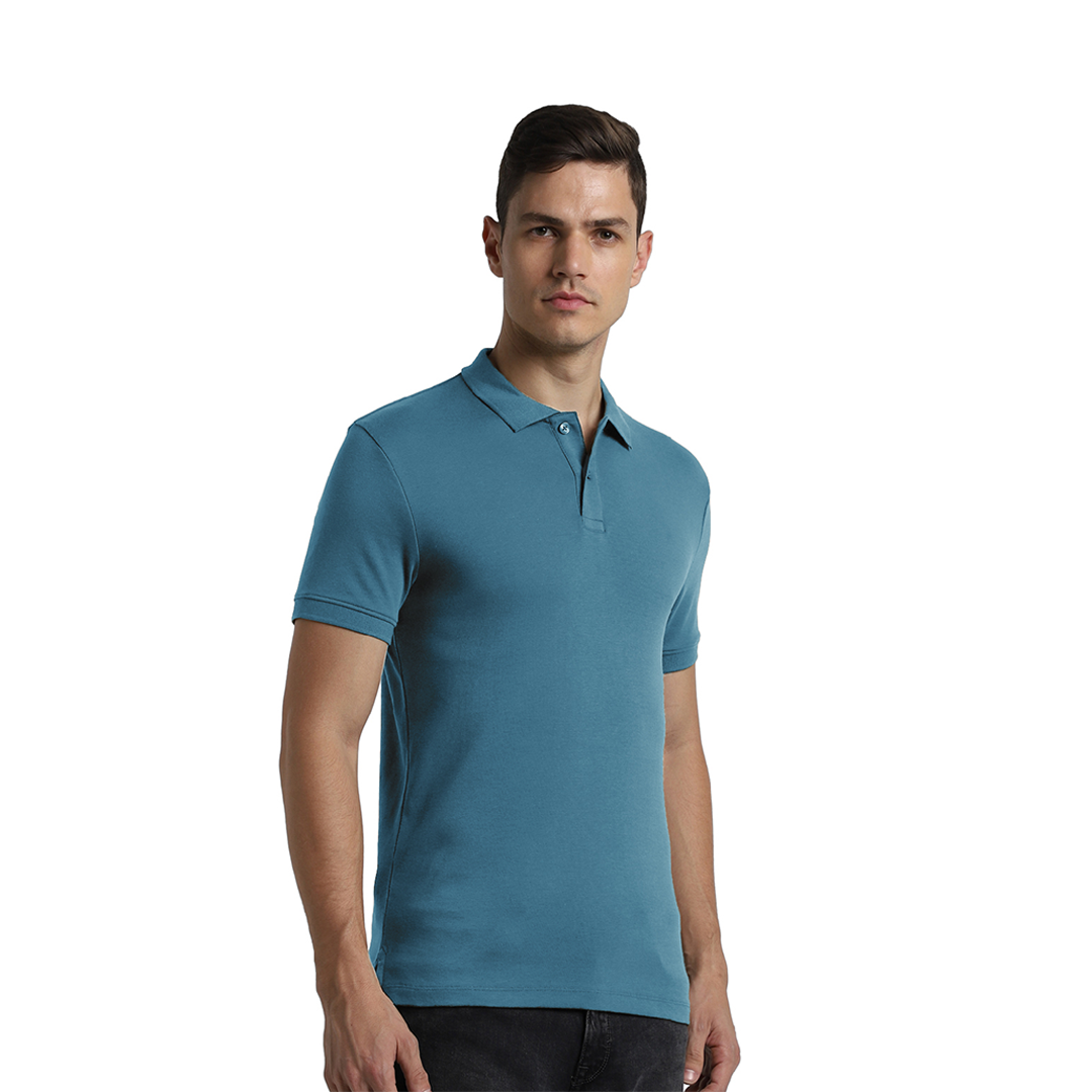 Jack&Jones - Interlock Polo - Teal Blue