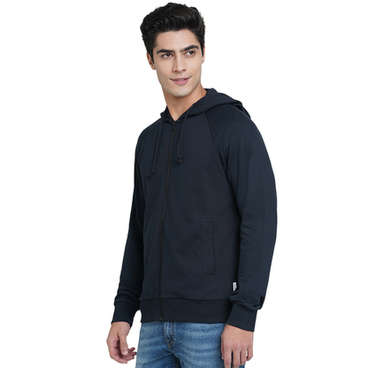 Jack&Jones Austin Hoodie Jacket - Navy Blue