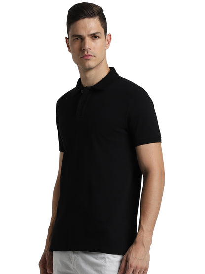 Jack&Jones Jacquard Plain Polo - Black