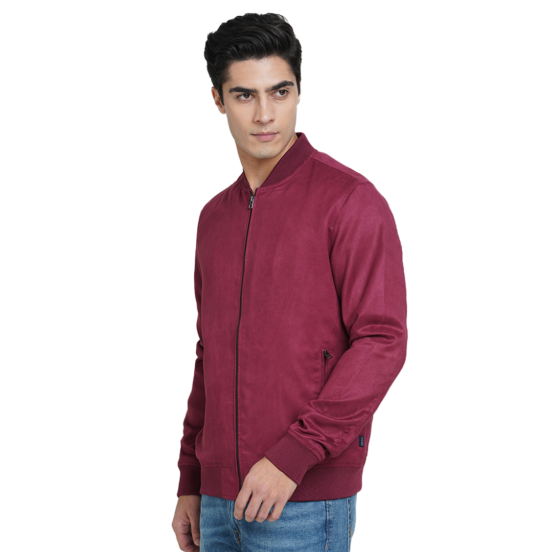 Jack&Jones Faux Suede Jacket - Wine