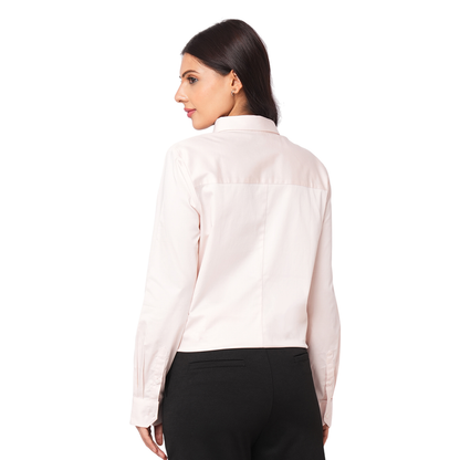 Vero Moda Carline Stretch Shirt - Barely Pink