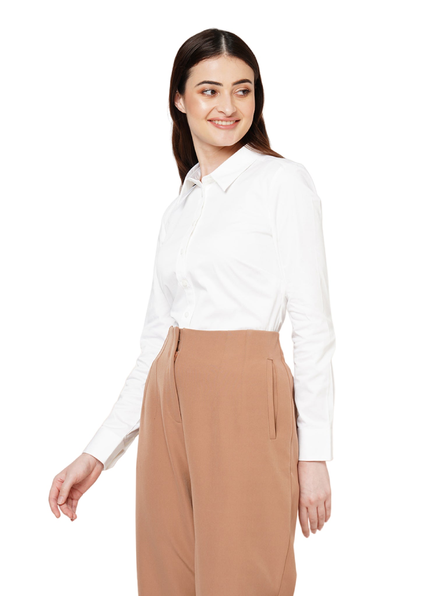 Vero Moda Carline Stretch Shirt - White