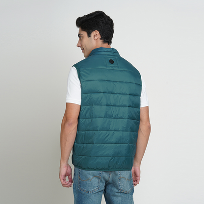Jack&Jones -  Ethan Sleeveless Puffer Jacket - Petrol