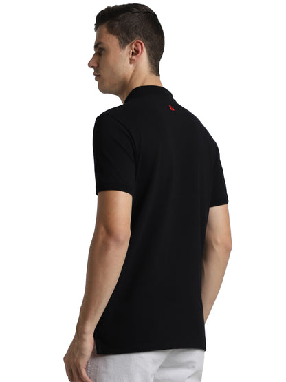 Jack&Jones Jacquard Plain Polo - Black