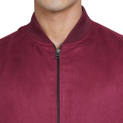Jack&Jones Faux Suede Jacket - Wine