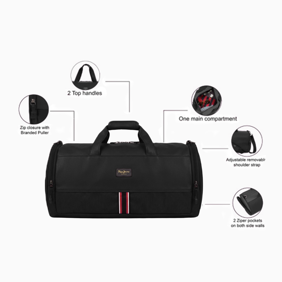 Pepe Jeans Bond Street Duffle Bag - Black