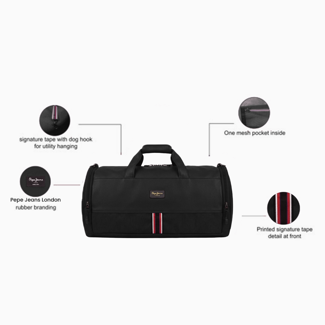 Pepe Jeans Bond Street Duffle Bag - Black