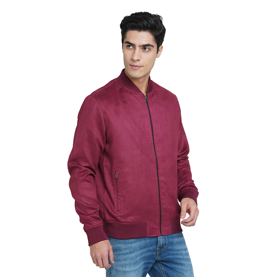 Jack&Jones Faux Suede Jacket - Wine