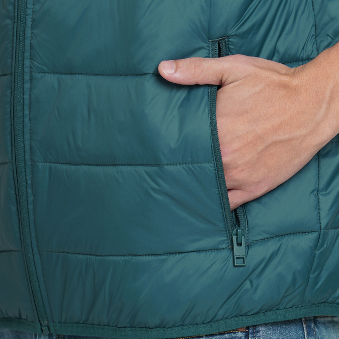 Jack&Jones -  Ethan Sleeveless Puffer Jacket - Petrol