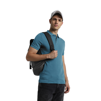 Jack&Jones - Interlock Polo - Teal Blue