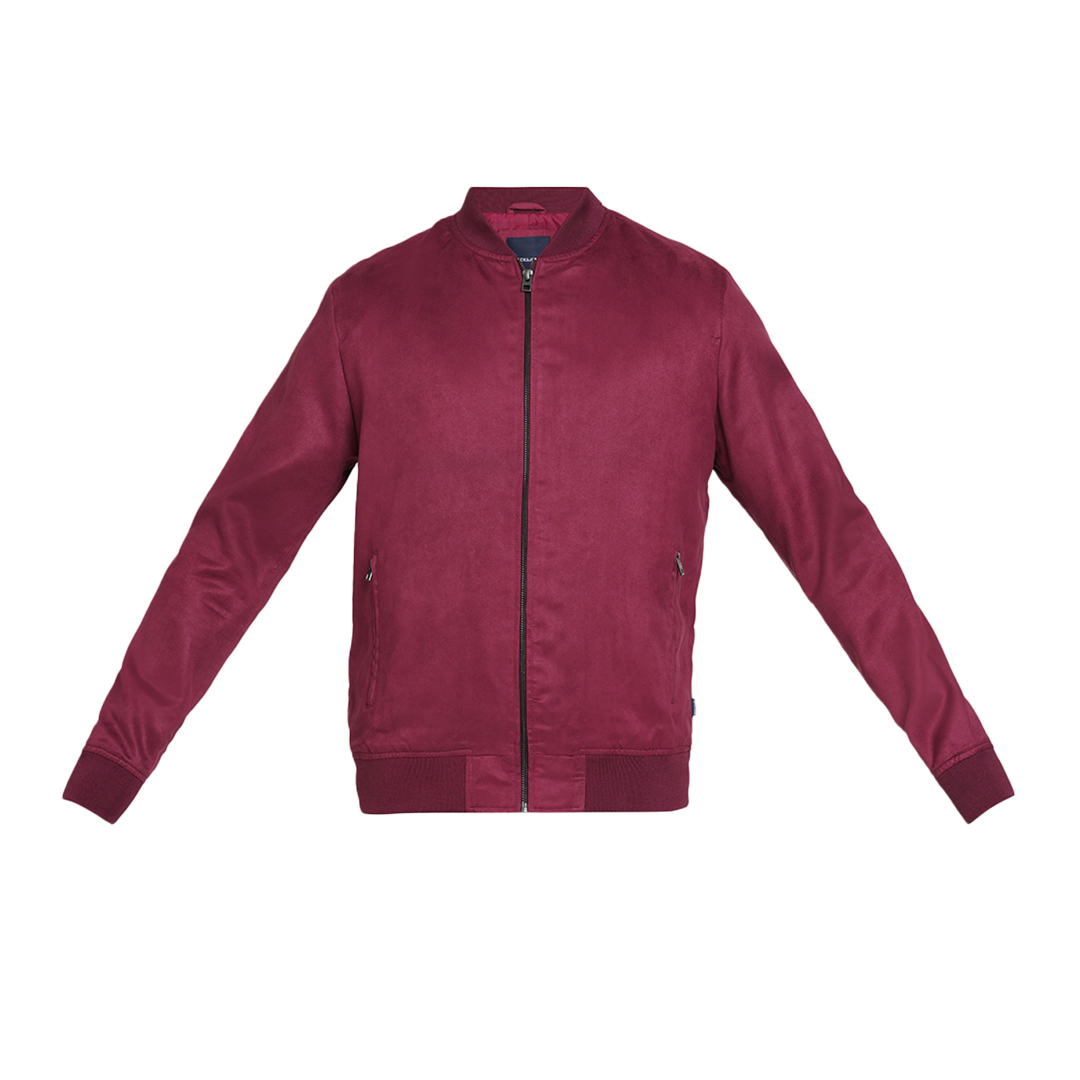Jack&Jones Faux Suede Jacket - Wine