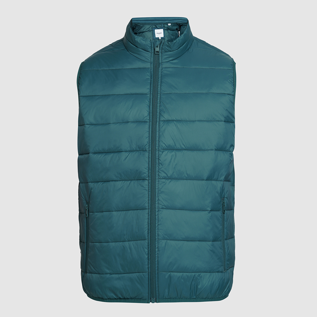 Jack&Jones -  Ethan Sleeveless Puffer Jacket - Petrol