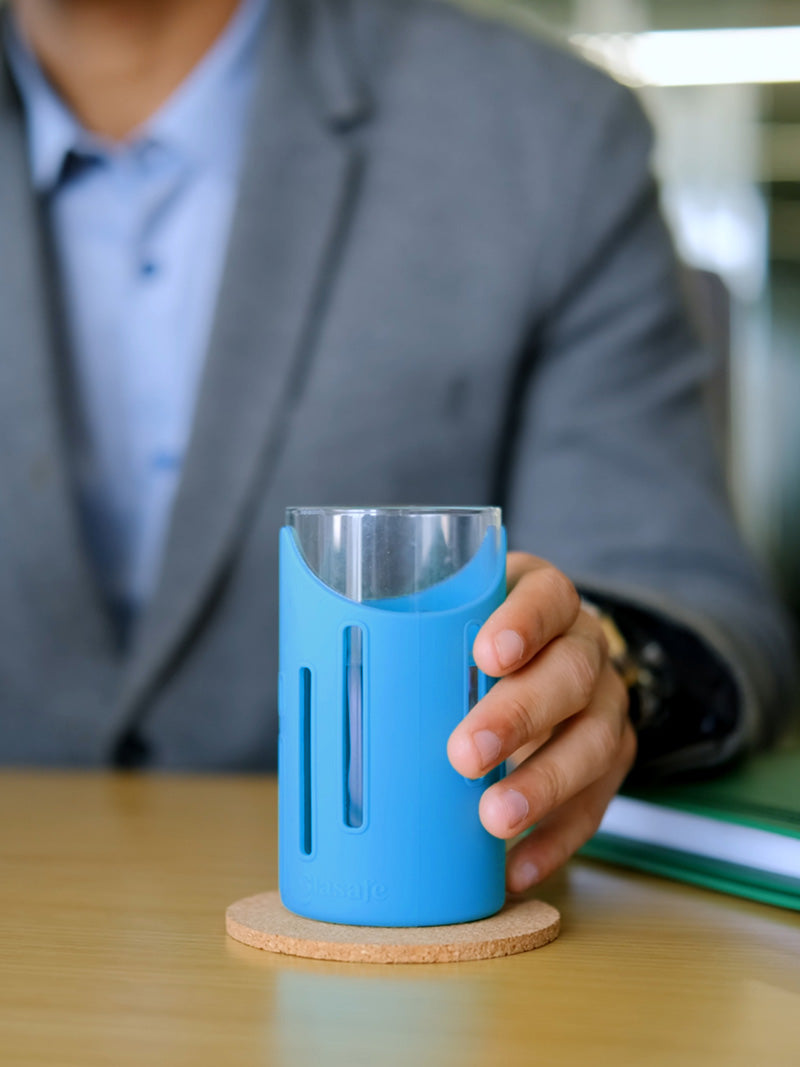 Glasafe Grip 'N' Sip 350ml - Set of 2 (Tranquil Teal)