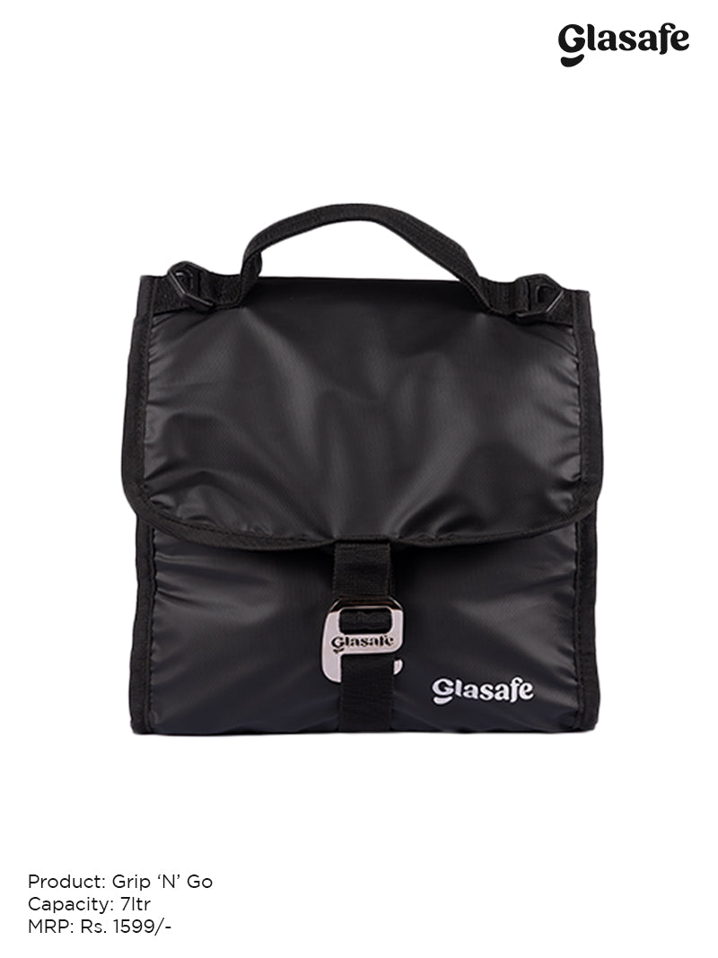 Glasafe Eat Light Combo with Lunch bag Set of 3 (Tiffin: 320mlx1 + 520mlx1)