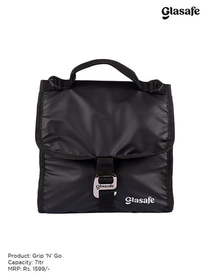 Glasafe Eat Light Combo with Lunch bag Set of 3 (Tiffin: 320mlx1 + 520mlx1)