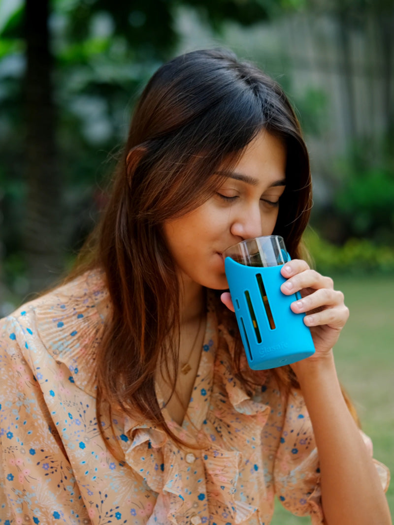 Glasafe Grip 'N' Sip 350ml - Set of 2 (Tranquil Teal)