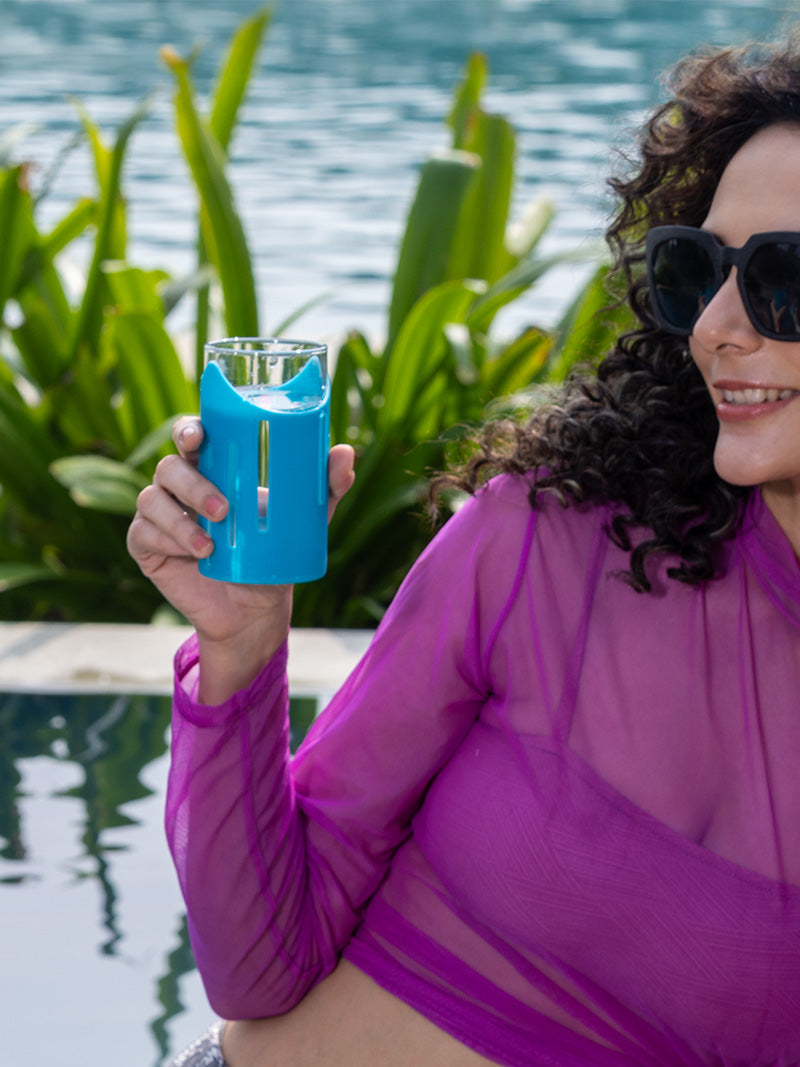 Glasafe Grip 'N' Sip 350ml - Set of 2 (Tranquil Teal)