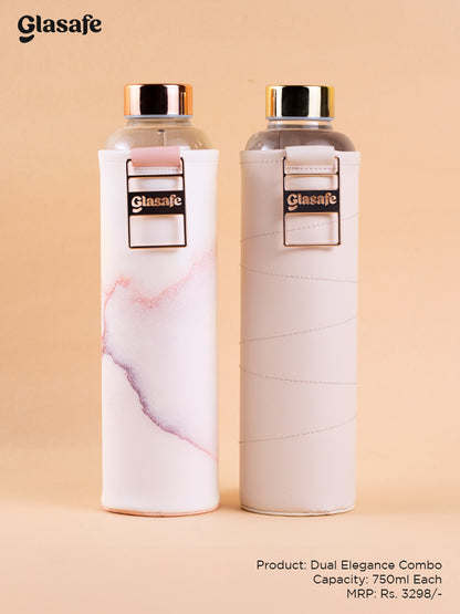 Glasafe Dual Elegance Combo (Vego Sip 750mlx2)