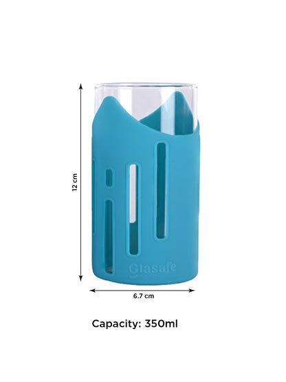Glasafe Grip 'N' Sip 350ml - Set of 2 (Tranquil Teal)