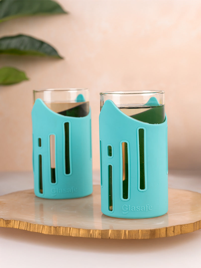Glasafe Grip 'N' Sip 350ml - Set of 2  (Mellow Mist)