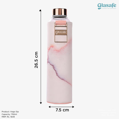 Glasafe Dual Elegance Combo (Vego Sip 750mlx2)