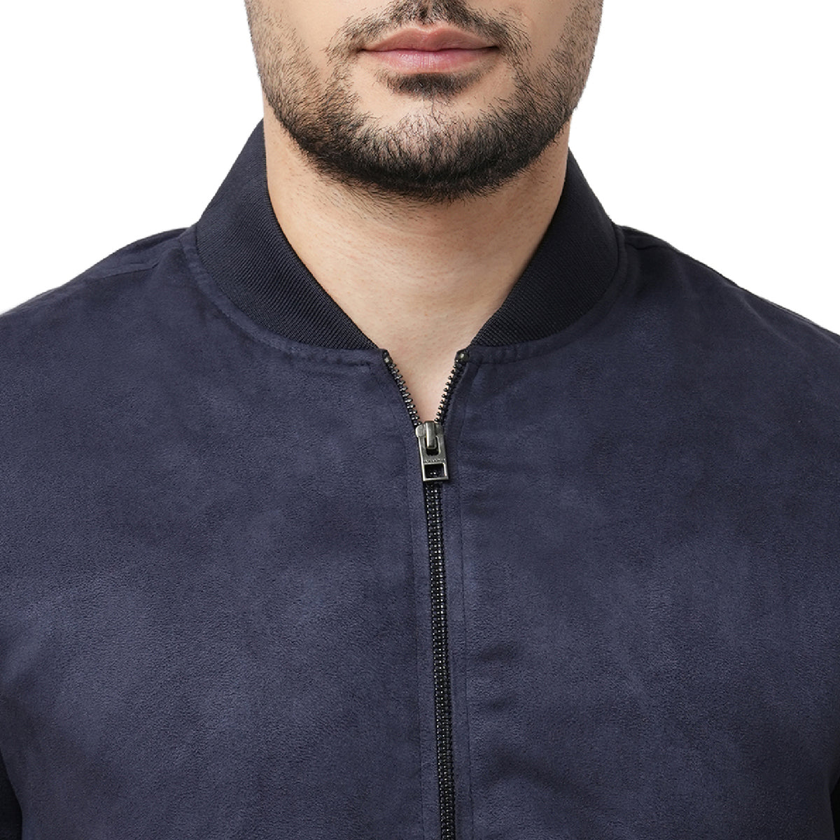 Jack&Jones Faux Suede Jacket - Navy Blue