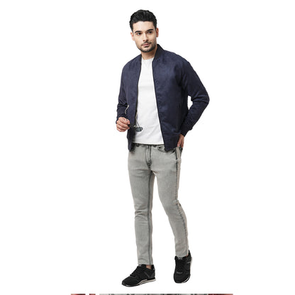 Jack&Jones Faux Suede Jacket - Navy Blue