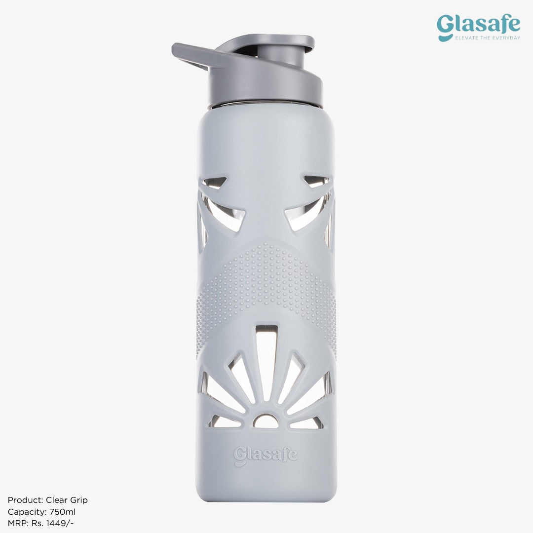 Glasafe Desk Munch Office Combo Set of 3 (Tiffin: 320mlx1 + 520mlx1 + Bottle: 750ml)