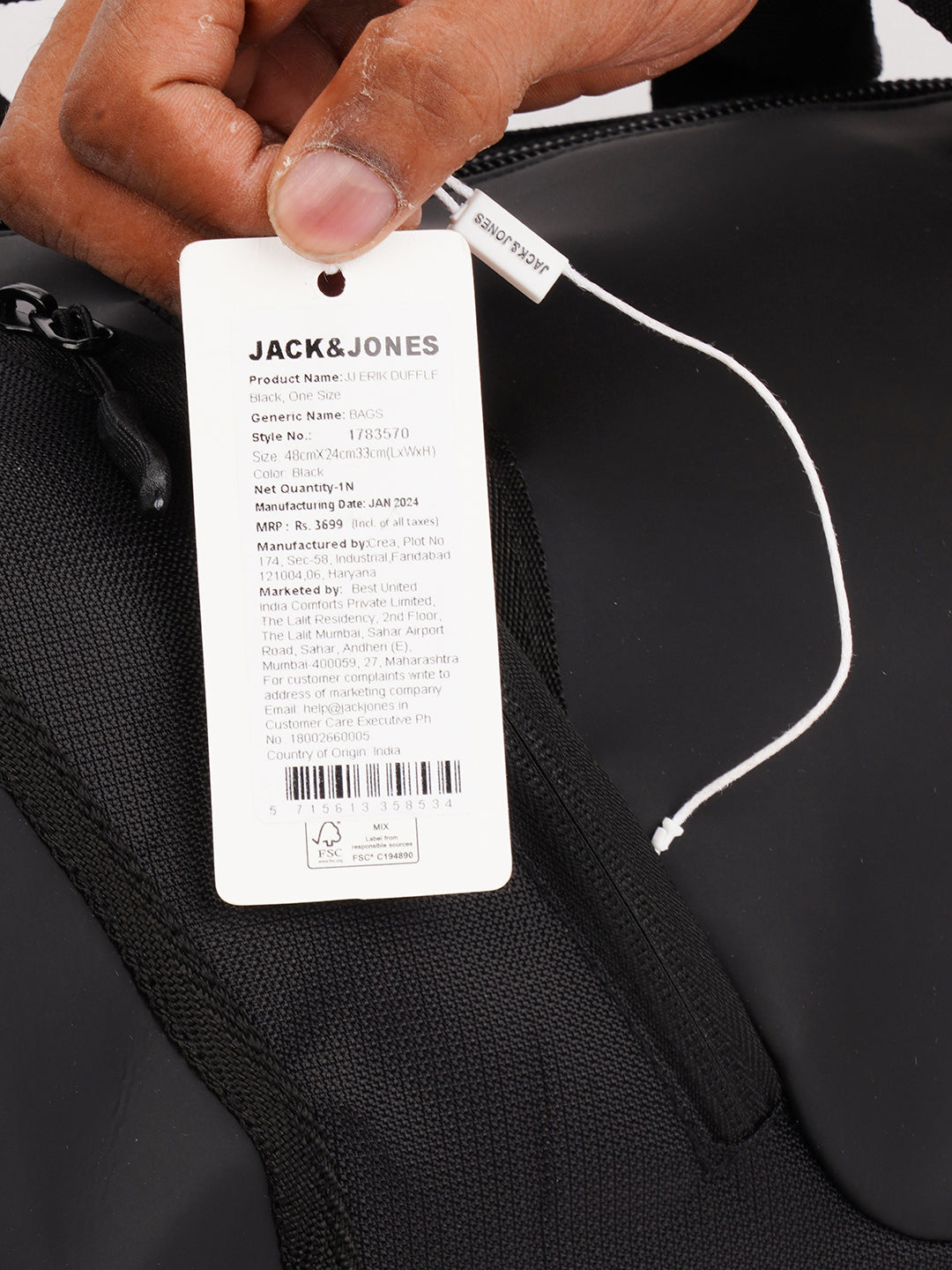 Jack&Jones Harvey Duffle - Black