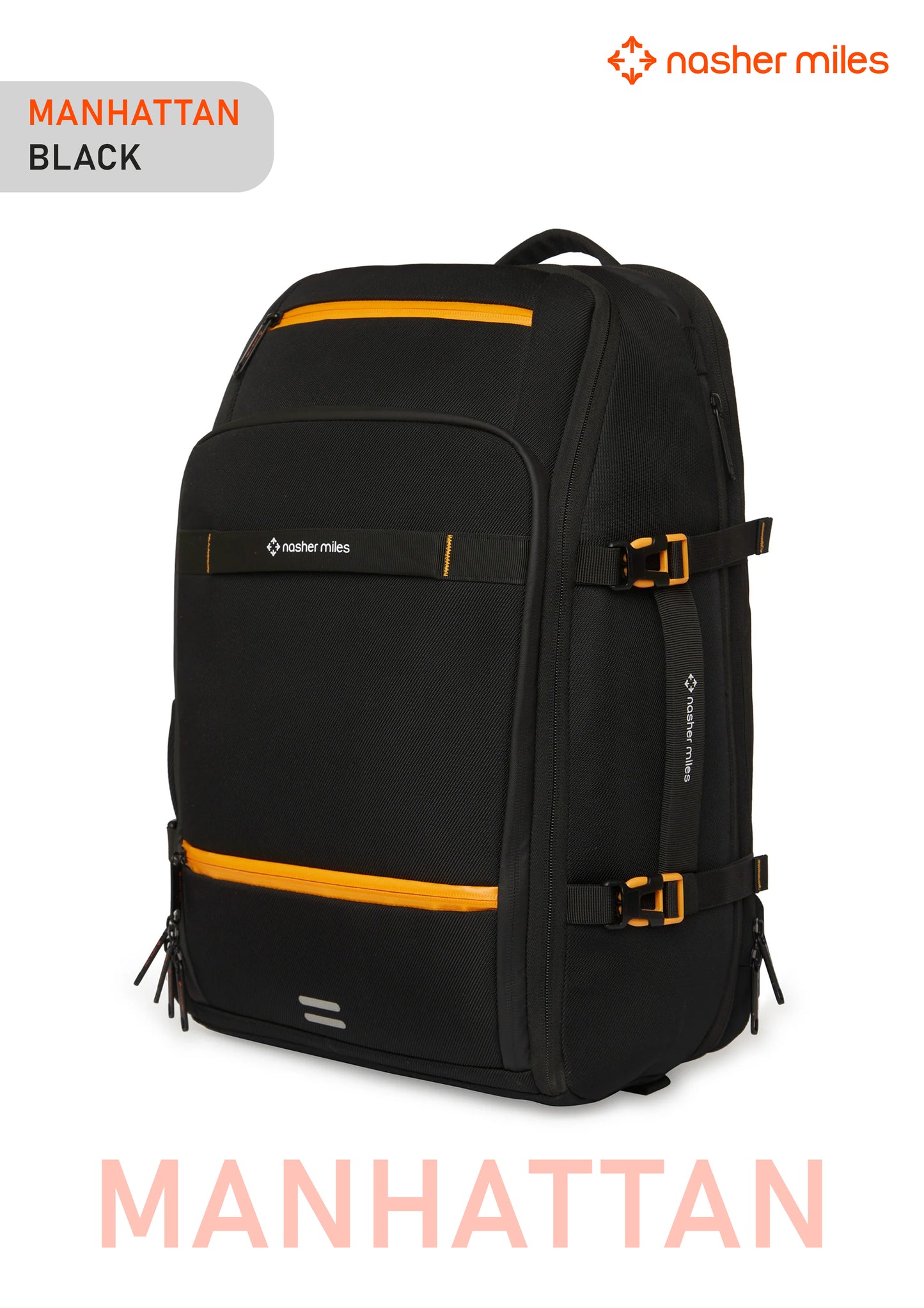 Nasher Miles Manhattan Backpack- Black