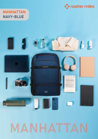 Nasher Miles Manhattan Backpack- Navy Blue