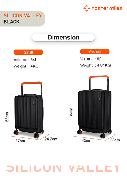 Nasher Miles Silicon Valley Luggage - Black