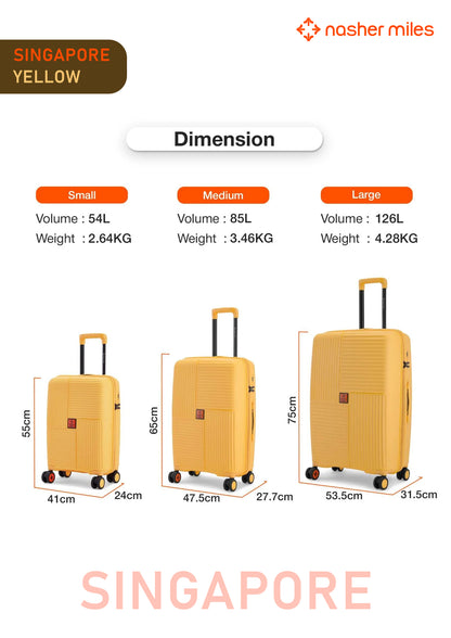 Nasher Miles Singapore Luggage - Yellow