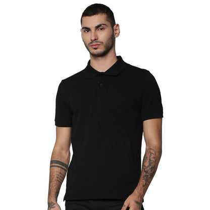 Jack&Jones Solid/Plain Polo - Black