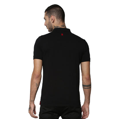 Jack&Jones Solid/Plain Polo - Black