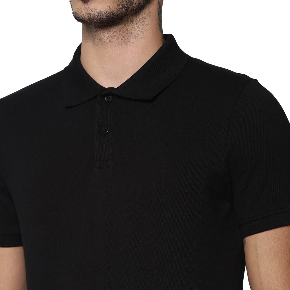 Jack&Jones Solid/Plain Polo - Black