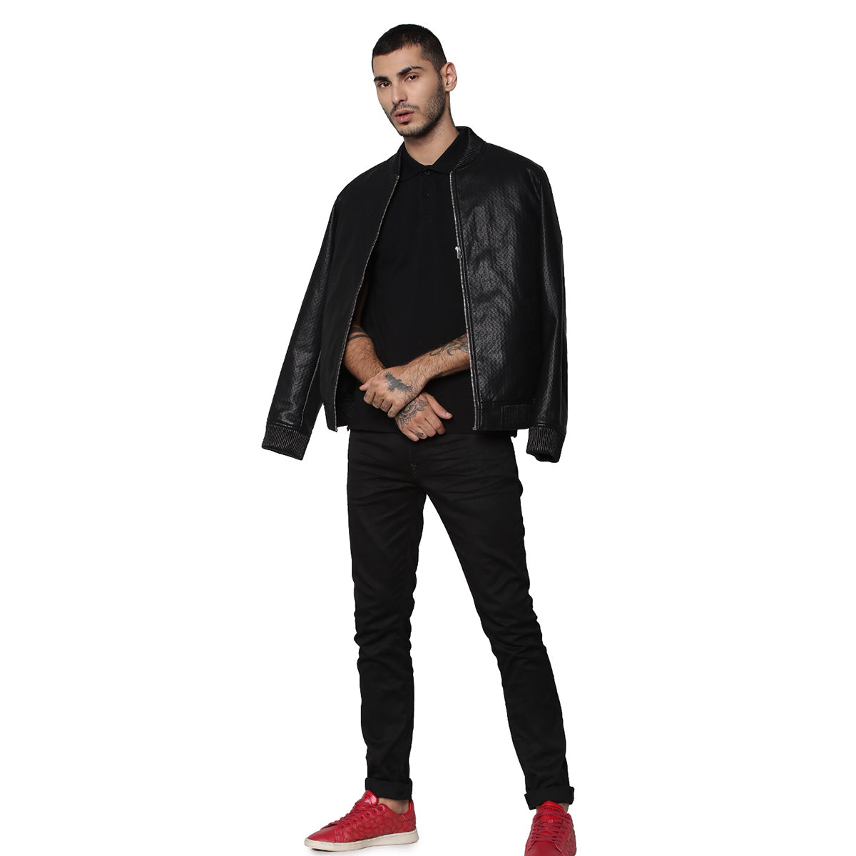 Jack&Jones Solid/Plain Polo - Black