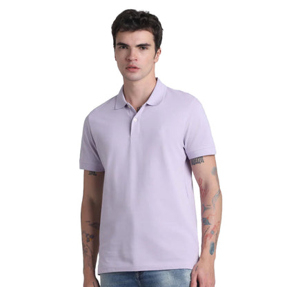 Jack&Jones Solid/Plain Polo - Lavender Fog Purple