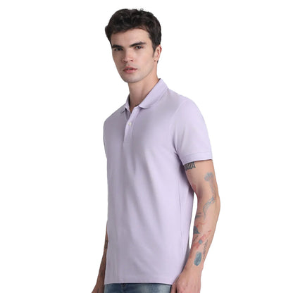 Jack&Jones Solid/Plain Polo - Lavender Fog Purple
