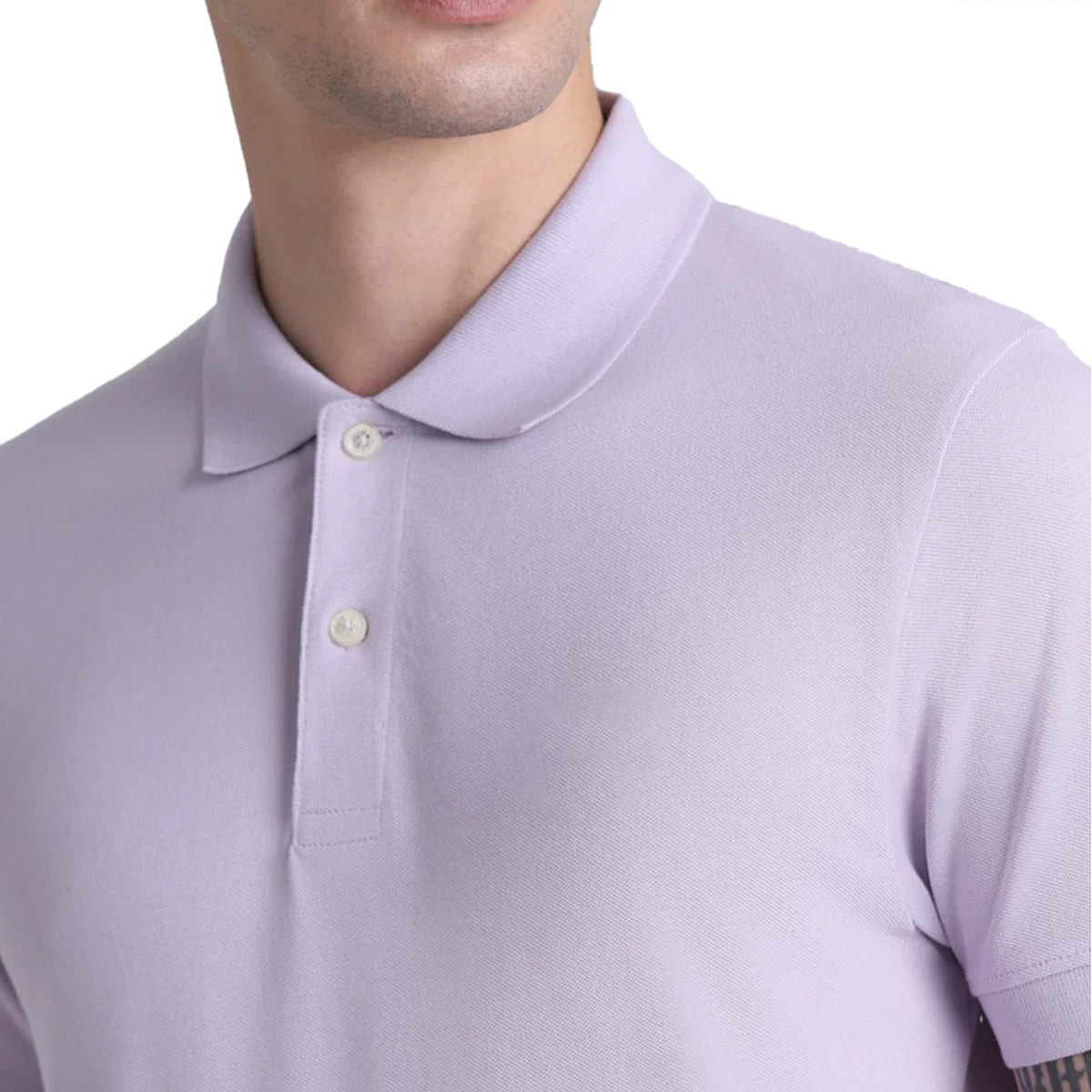 Jack&Jones Solid/Plain Polo - Lavender Fog Purple