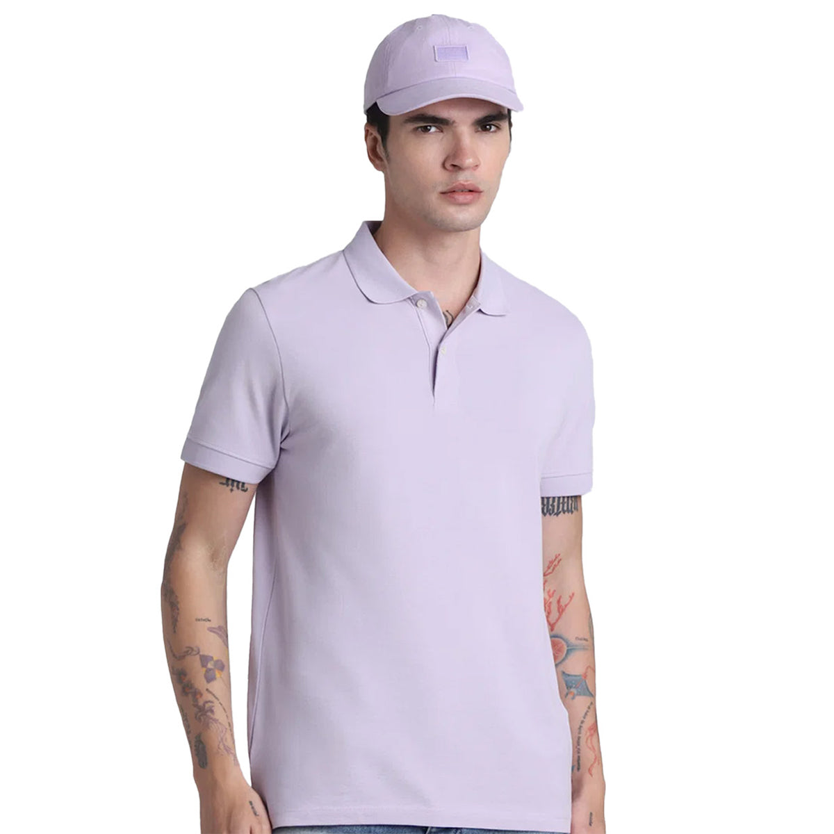 Jack&Jones Solid/Plain Polo - Lavender Fog Purple
