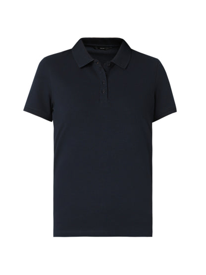 Vero Moda Solid/Plain Polo - Navy Blue