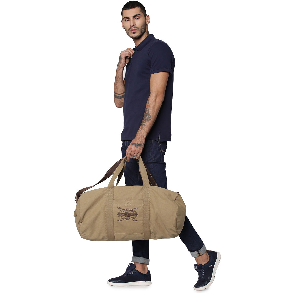 Jack&Jones Solid/Plain Polo - Navy Blue