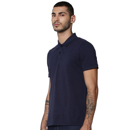 Jack&Jones Solid/Plain Polo - Navy Blue