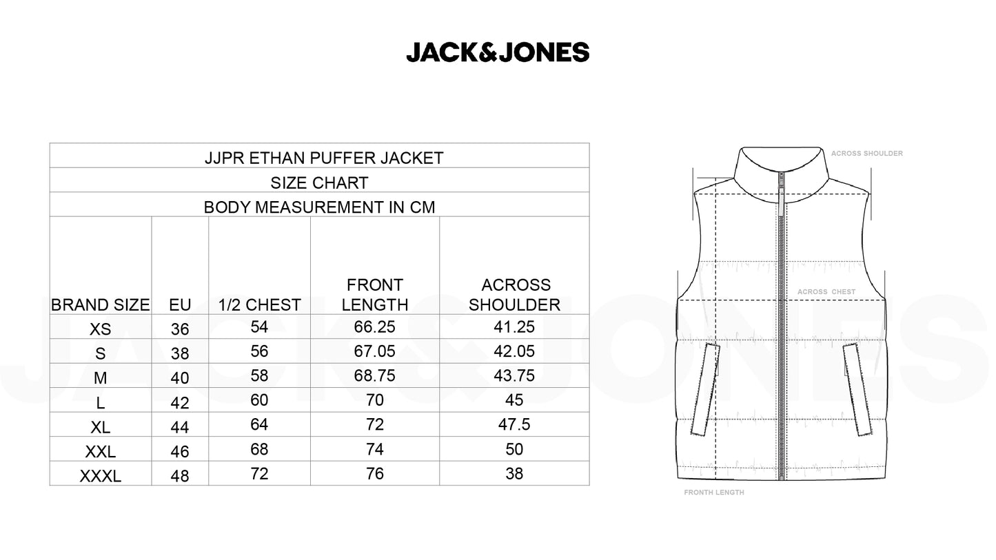 Jack&Jones -  Ethan Sleeveless Puffer jacket - Black