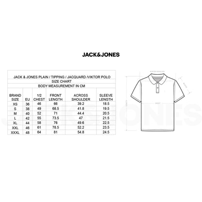 Jack&Jones Solid/Plain Polo - Navy Blue