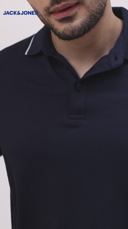 Jack&Jones Cool Max Polo - Navy Blue