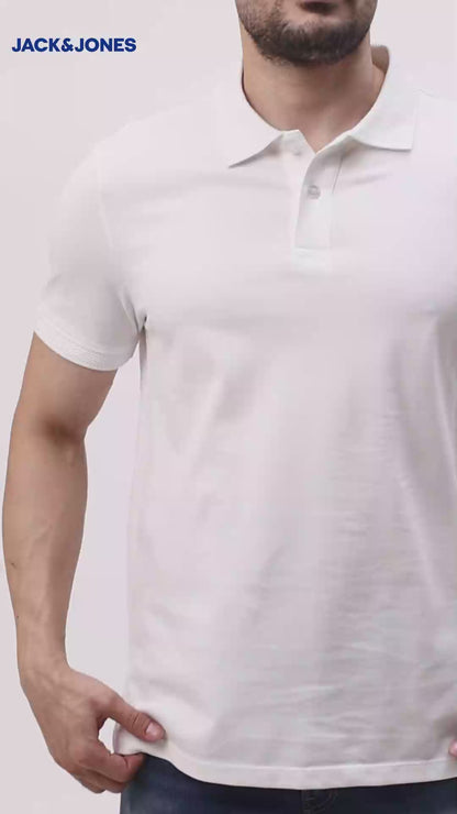Jack&Jones Jacquard Plain Polo - Black